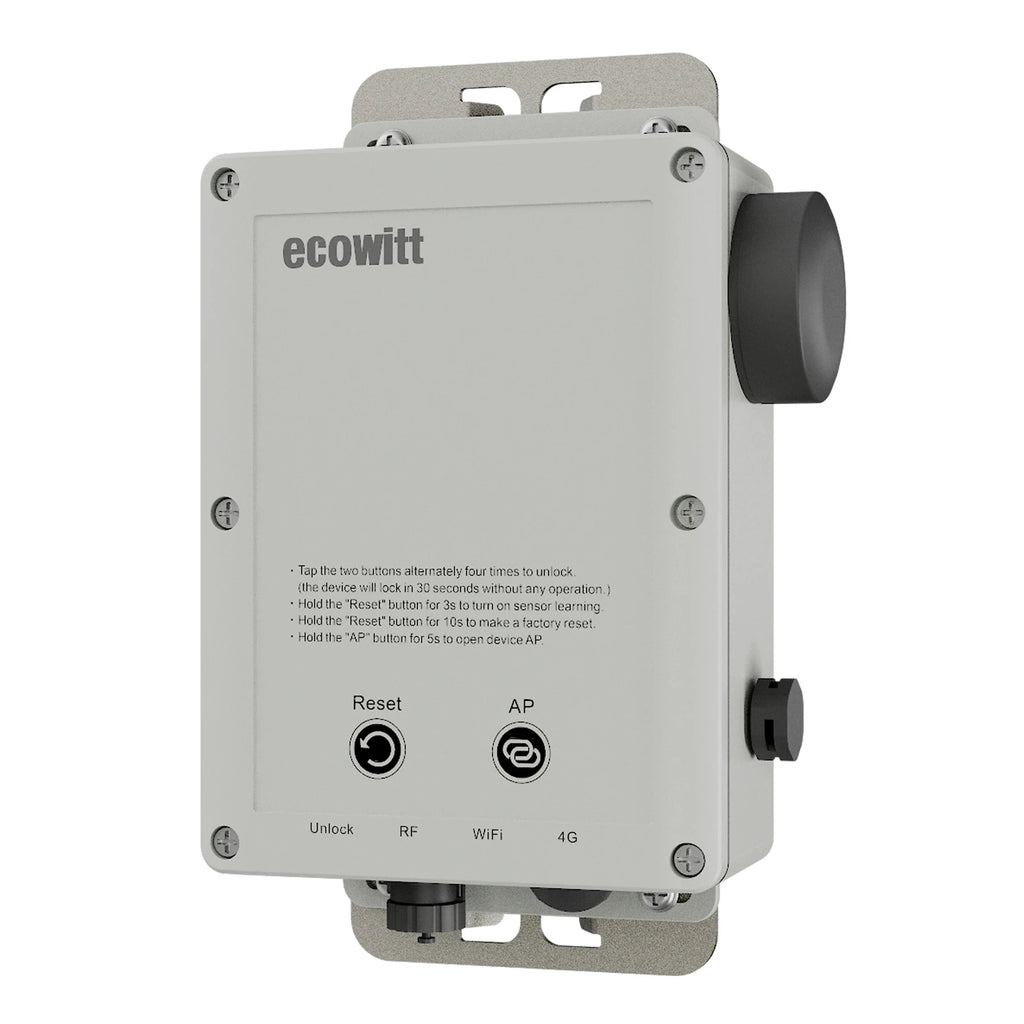 Ecowitt WS6210_C / WS6210S_C 4G & Wi-Fi Weather Station Mobile Gateway with Solar Panel