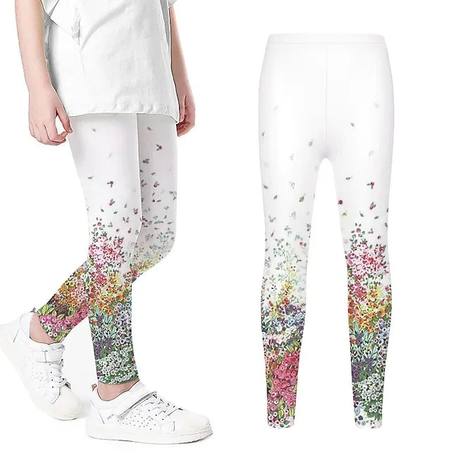 Children's Clothing LaceLeggings Personal Fashion Printing Pants