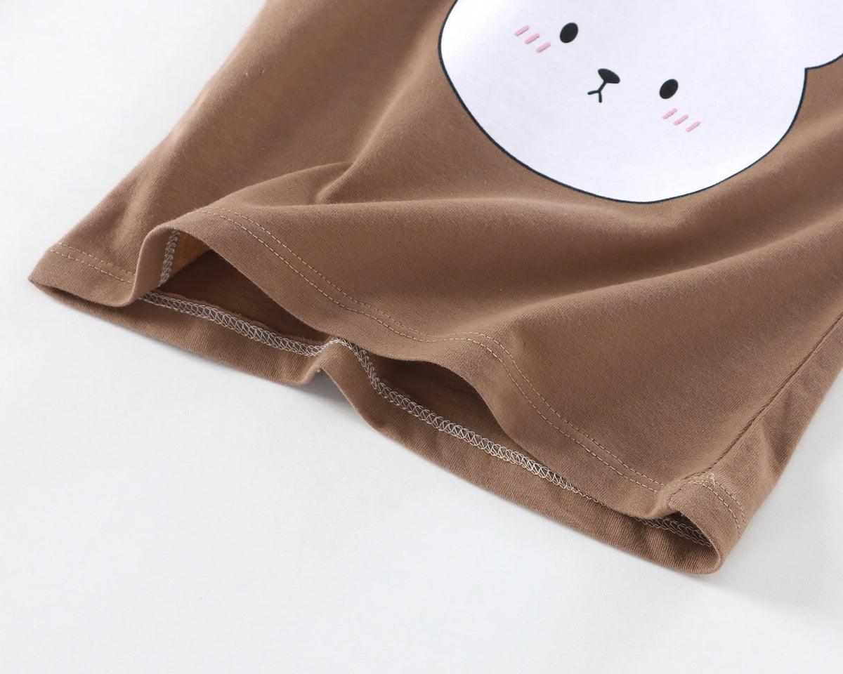 Cute Bear Baby Clothing Set Summer Soft Cotton Infant Short Sleeve Pajamas Newborn Toddler Casual Homewear for Boys and Girls
