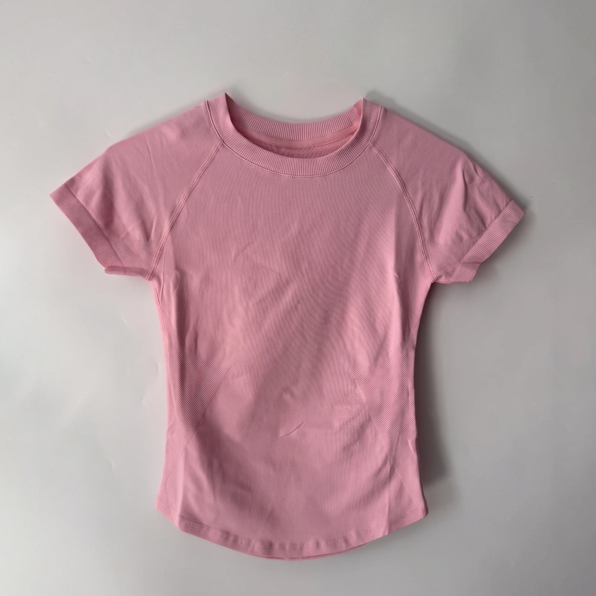 Sport Short Sleeve Top Women Seamless Yoga All-Way Stretch Clothing Running Neon Gym T Shirt Minimalist Slim Fitness Active Tee