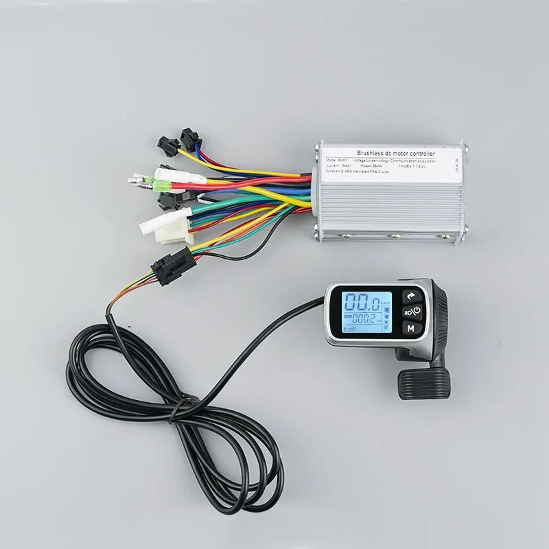 500W 25A Electric Bike Brushless Controller with LCD Display 24V 36V 48V Scooter Motor Controller Ebike Accessories