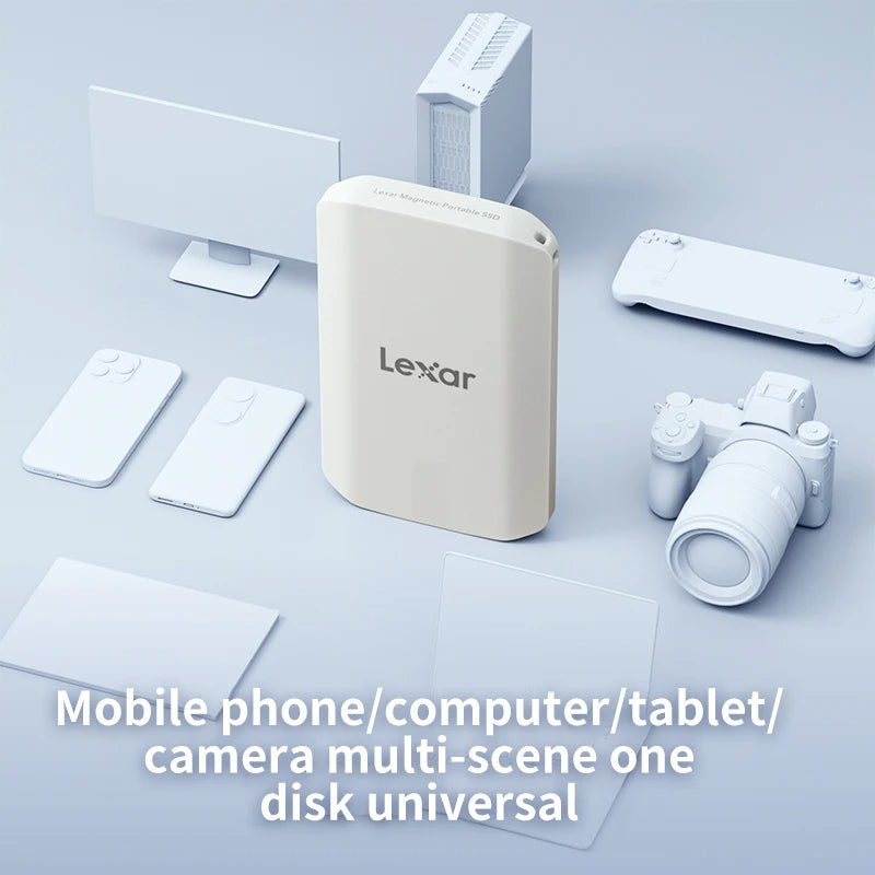 Lexar ES5 Portable Solid State Drives Type-c USB3.2 1TB Compatible Mobile Phone Laptop Magnetic Triple PSSD High Speed 2000MB/s