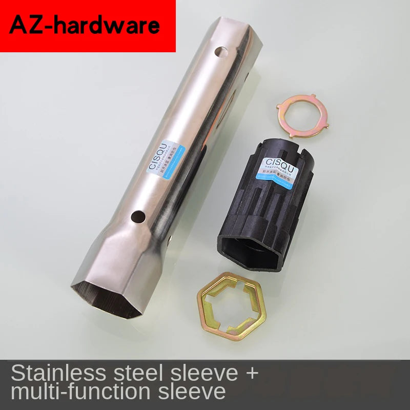 Faucet Multifunctional Repair Tool Drainer Sleeve Wrench Toilet Bubbler Inlet Pipe Installation Accessories