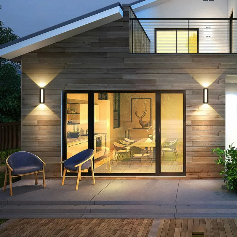 Outdoor LED Wall Light 6W IP66 Waterproof Lamp Warm White Cold White Exterior Wall Mounted Lighting for Home Decor