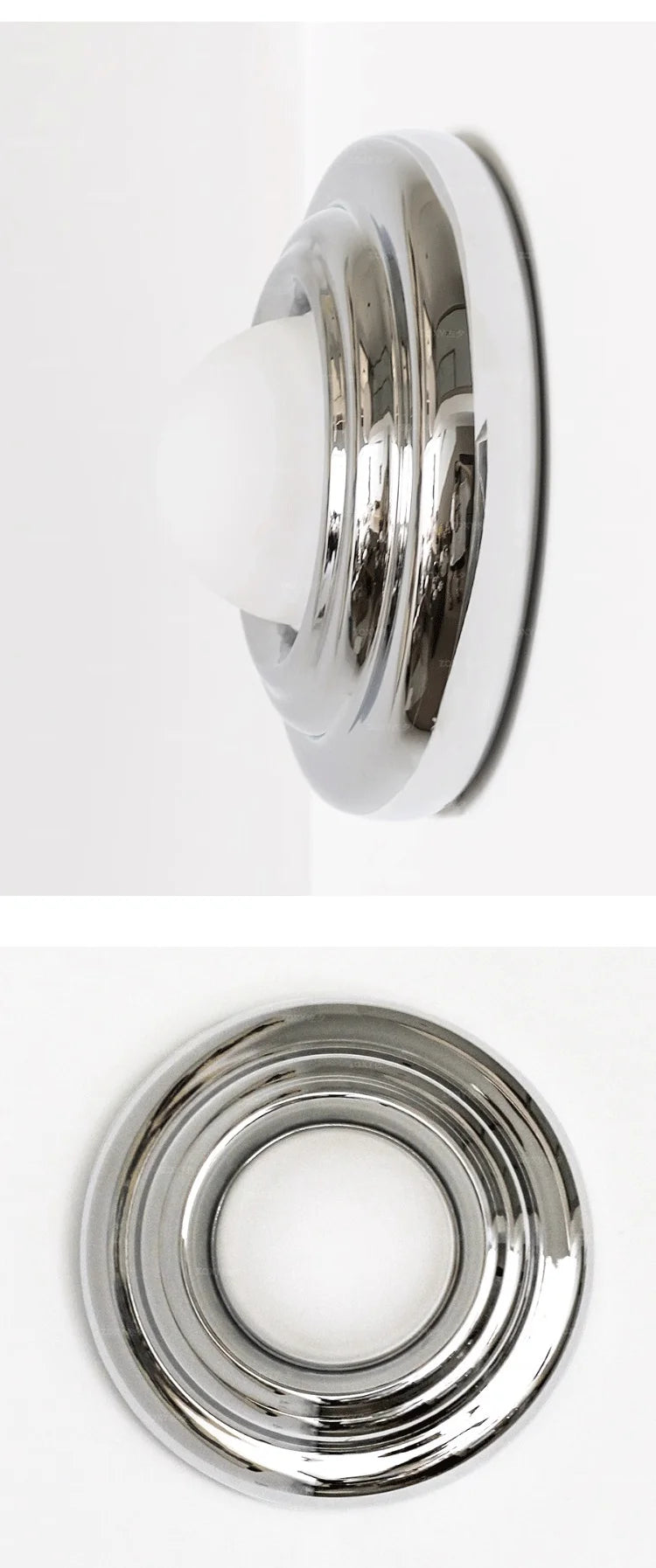 Modern Round wall light designer chrome lamp Minimalist Bedroom Sconce Balcony Hallway Living room Staircase Atmosphere Lights