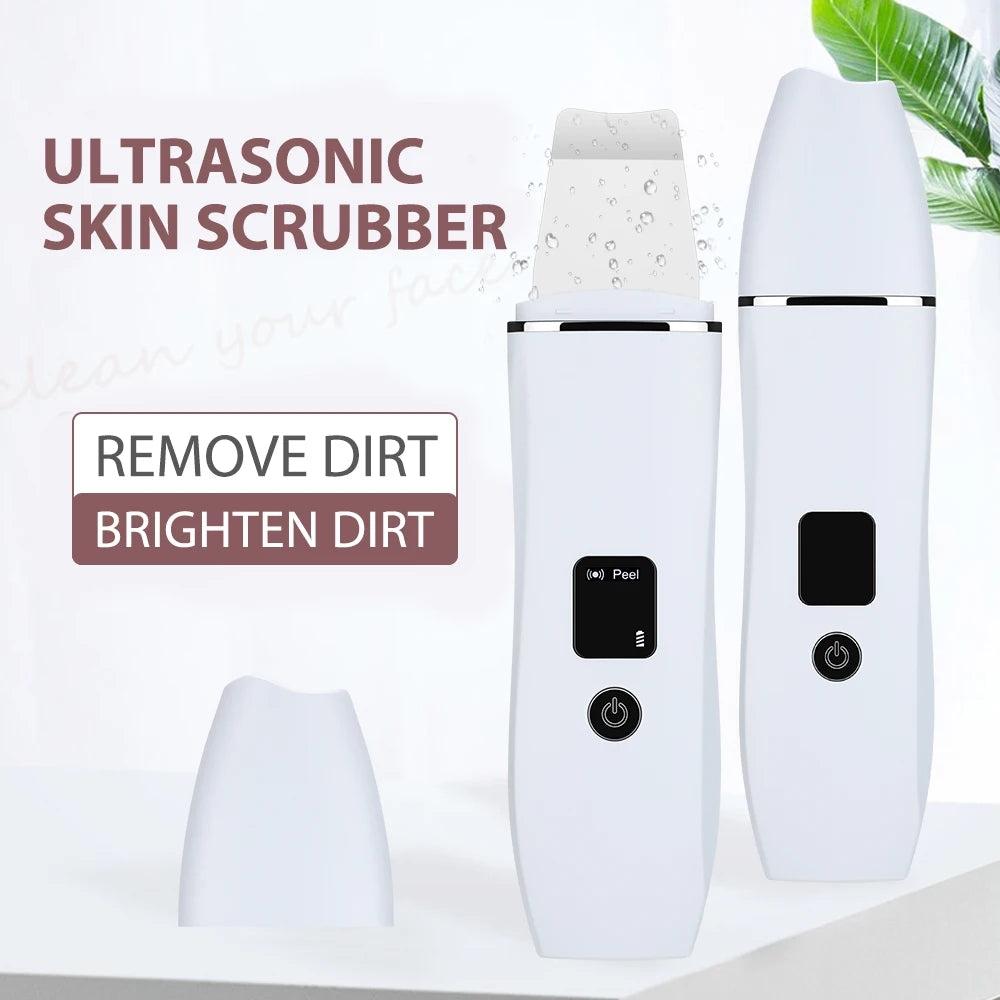 Skin Scrubber Deep Vibrate Facial Cleaner Shovel Spatula Not Ultrasonic Face Scrubber Peeling Blackhead Remover Facial Massager