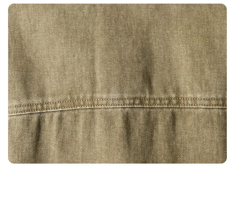 Autumn New Cargo Loose and Comfort 100% Cotton Jackets for Men Vintage Sense of Layering Streetwear Men Shirts AZ889