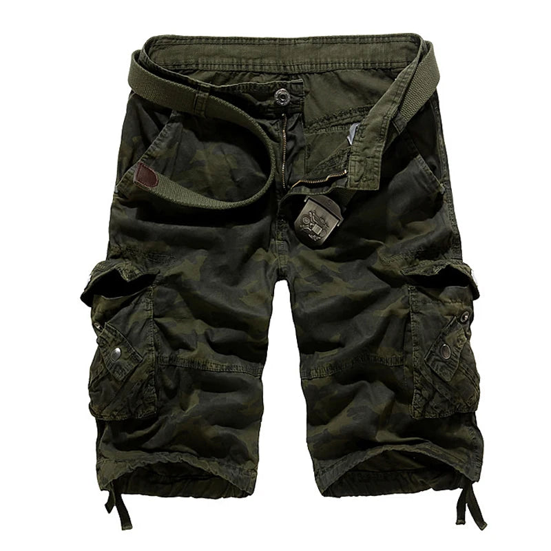 US Size 2026 New Camouflage Loose Cargo Shorts Men Cool Summer Military Camo Short Pants Homme Cargo Shorts