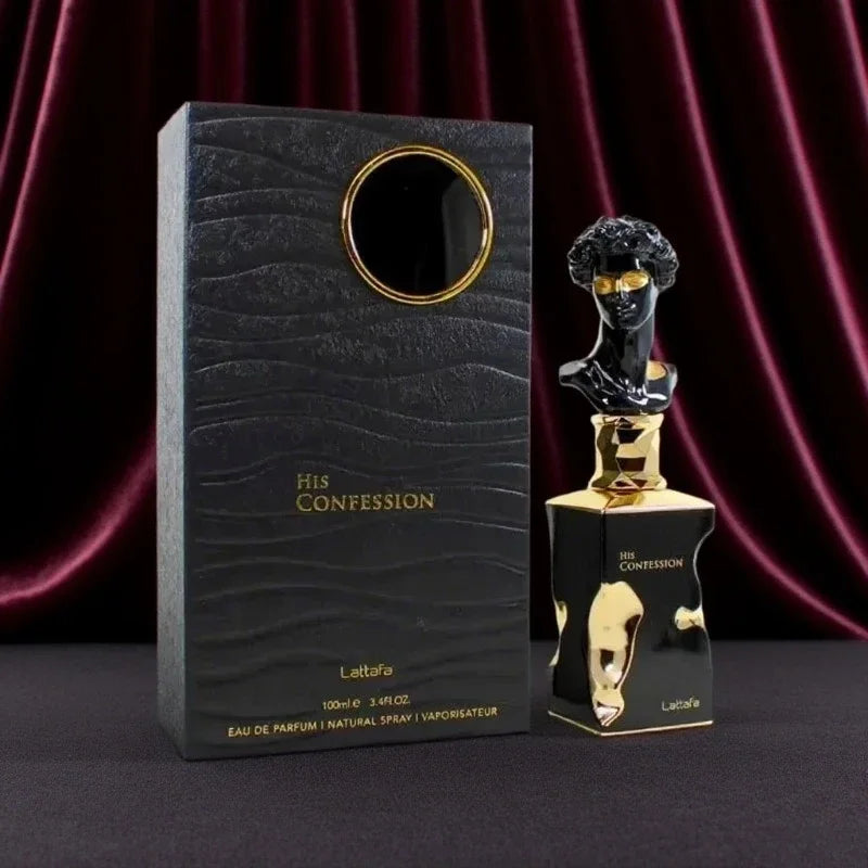 100ml Middle East Arab Men's Long-Lasting Confession Eau De Toilette Spray Charming Alluring Gift Box Perfume