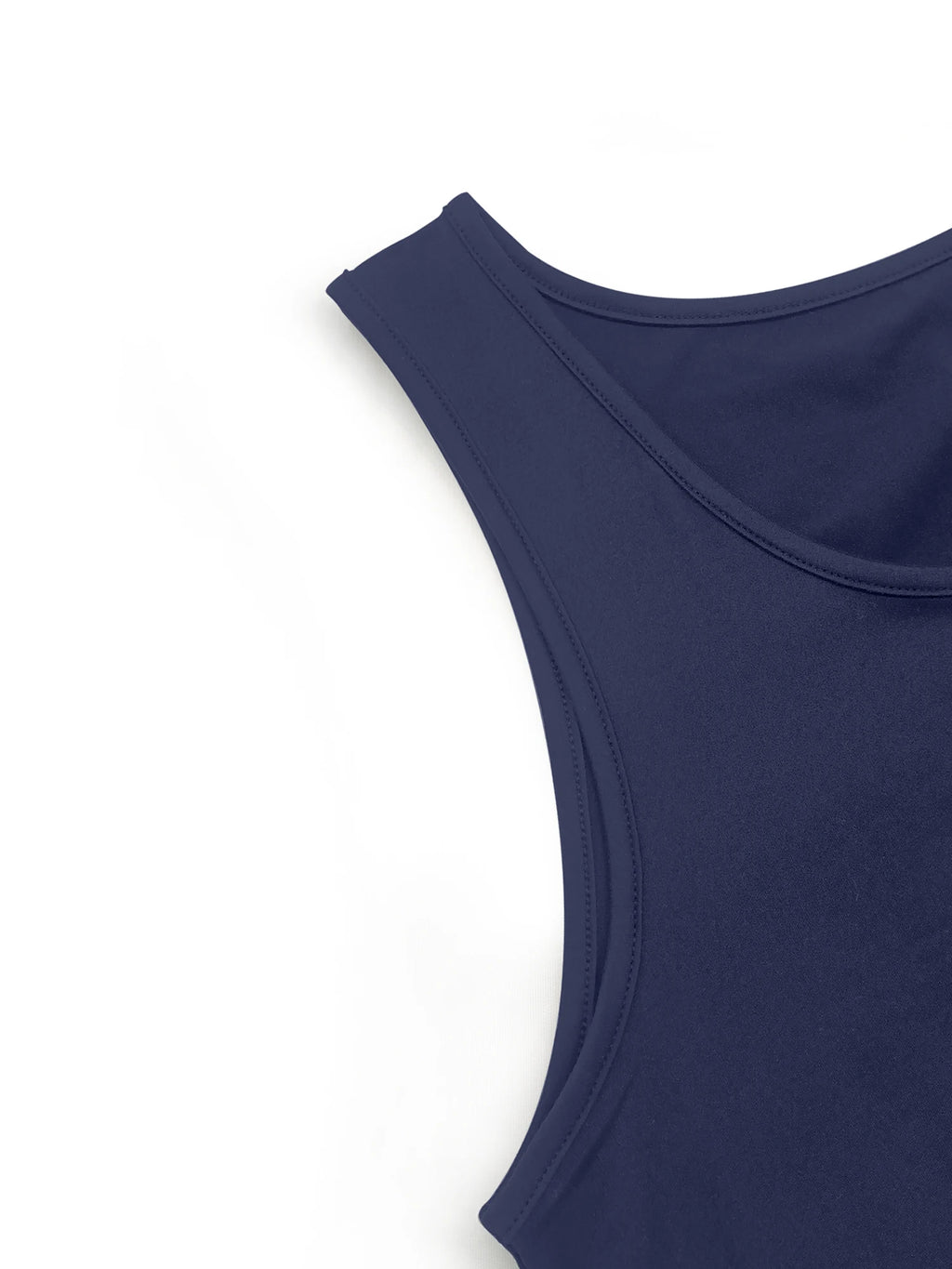 American Retro Sexy Solid Color Sleeveless A-Line Tank Dress Loose Mini Crew Neck T-Shirt Dress Summer Daily Wear