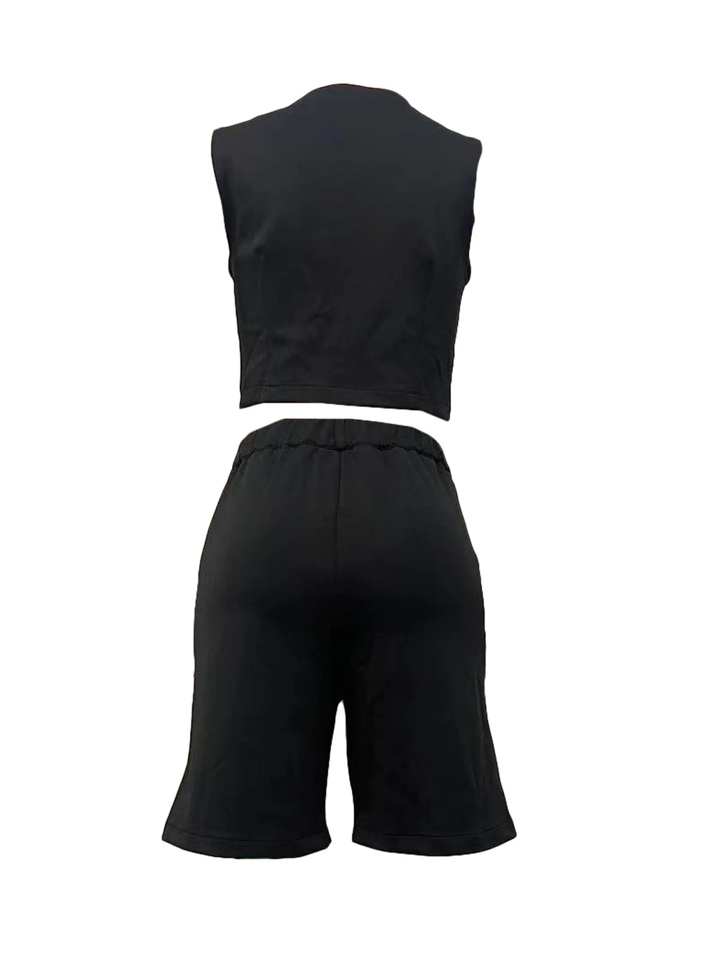 Shorts Pant Set Women Two Piece Sets V Neck Sleeveless Vests Tops Short Pants High Waist Y2k Streetwear Casual Solid 2026