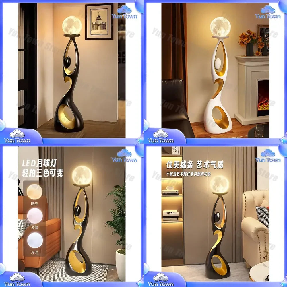 Art Floor Lamp for Living Room Bedroom Sofa Side Decorative Ambient Light Medieval Style High End Light Luxury Standing Lamp