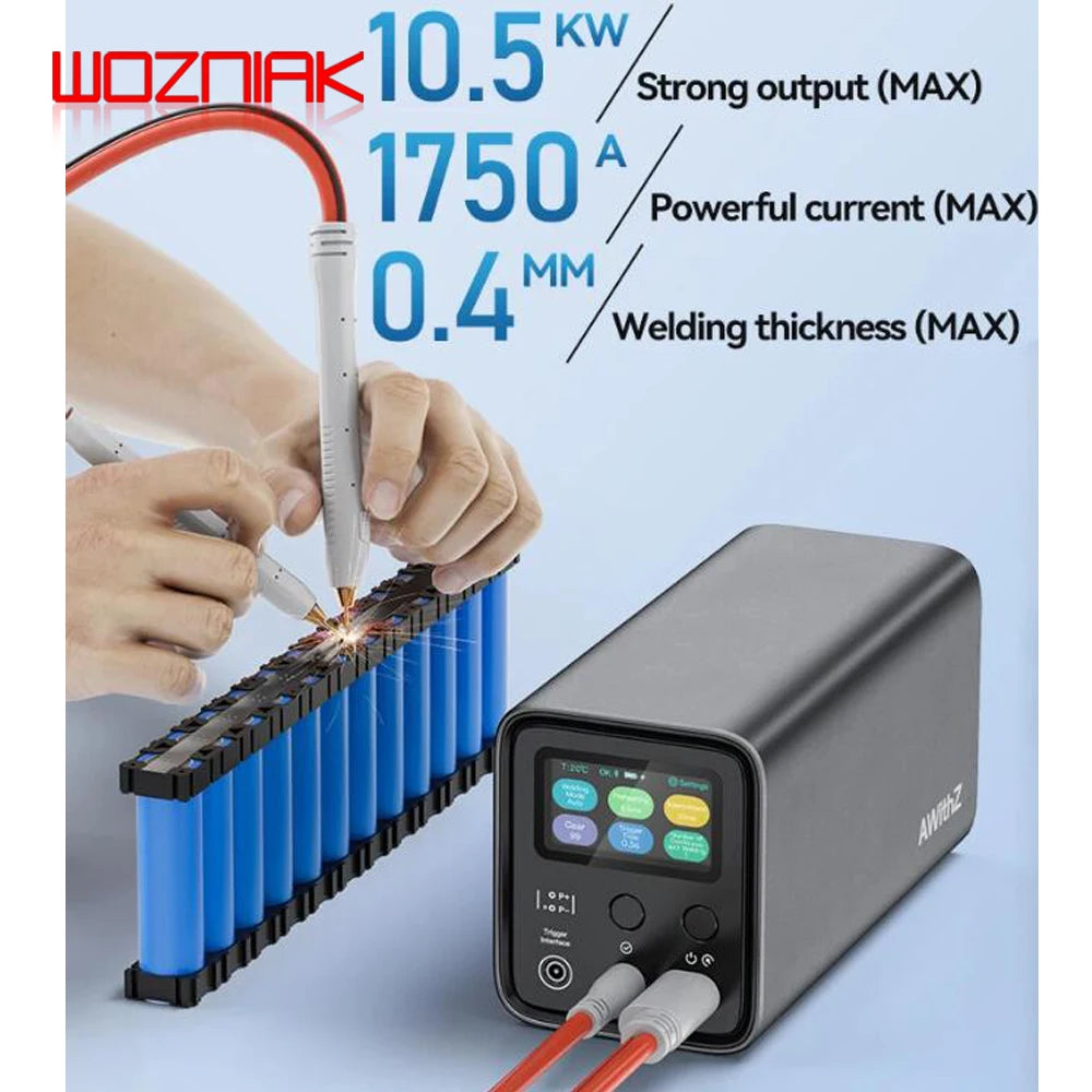 UF20B Portable Farad Capacitor Spot Welder 99 Level Adjustment Spot Welding Machine for Mobile Phone Battery Nickel Sheet Repair