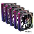 Veebyte PRISM 8 PRO PC Fan 120mm ARGB 4PIN 5V-3PIN PWM Quiet Cooling Fan 12V Large Air Volume Computer Fan 45.2CFM/800-1600RPM