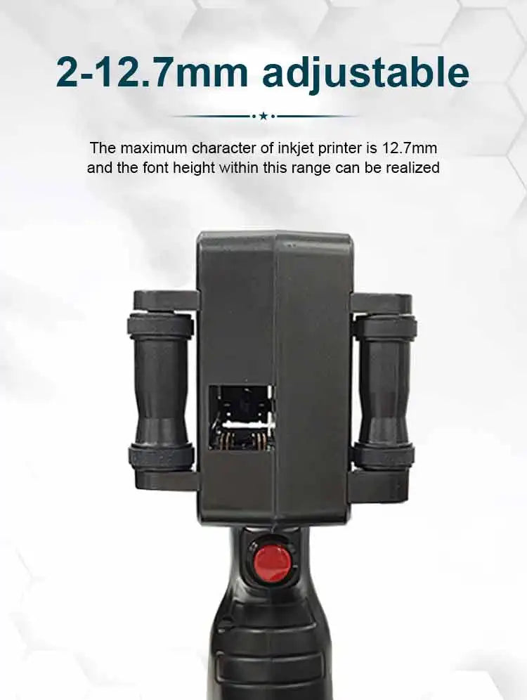 For HP Phezer P17 Handheld Inkjet Printer 12.7mm Smart Labeler for QR Bar Batch Code & Expiry Date 28 Languages Supported