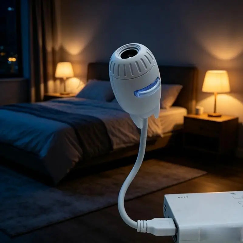 96BA USB Car Light Projector for Nights Family Trip 360 Degree Lamp