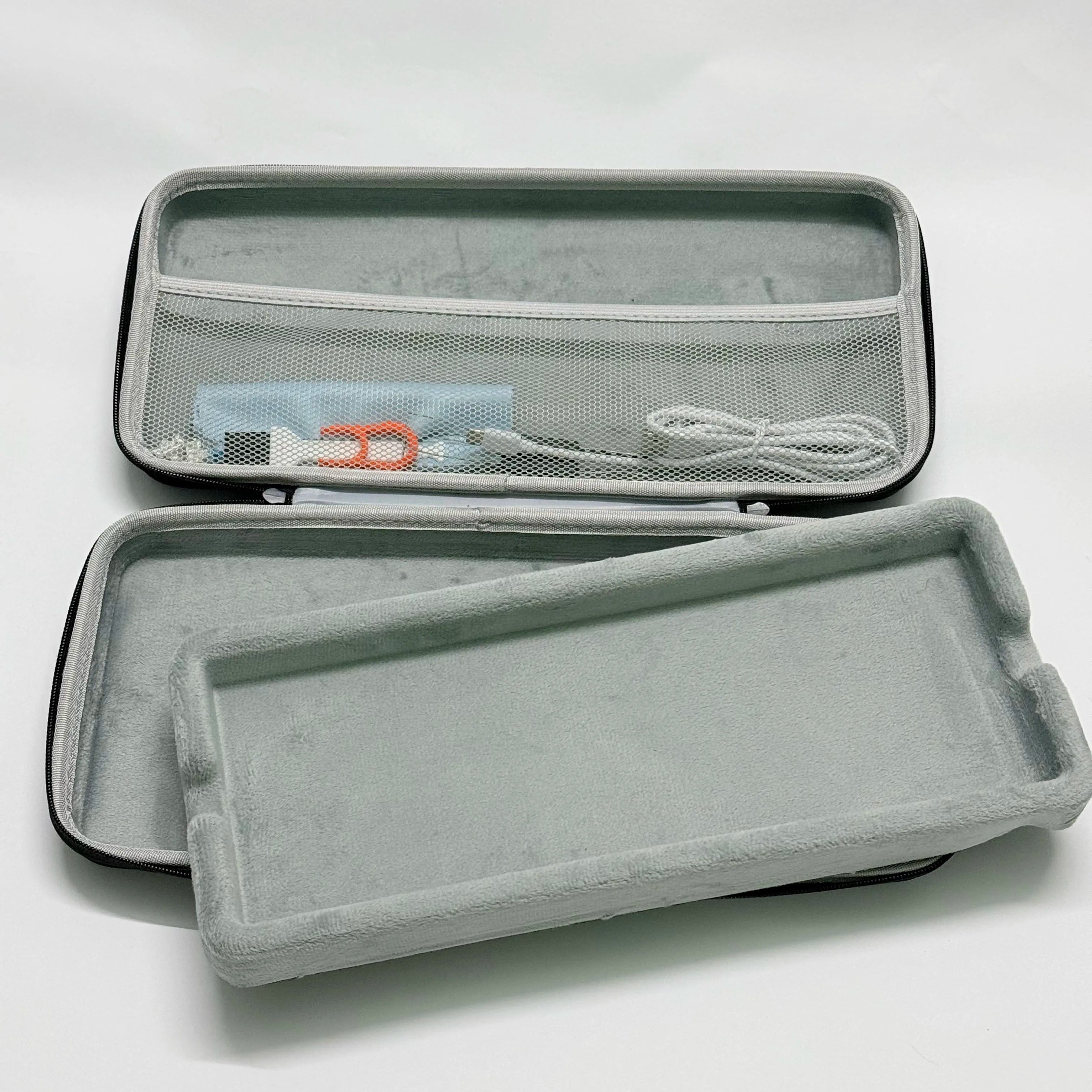 Hard Case Keyboard Storage Bag Grey Black Dustproof Protective Keyboard Box 60 75 80 95 100 Layout Mechanical Keyboard Case