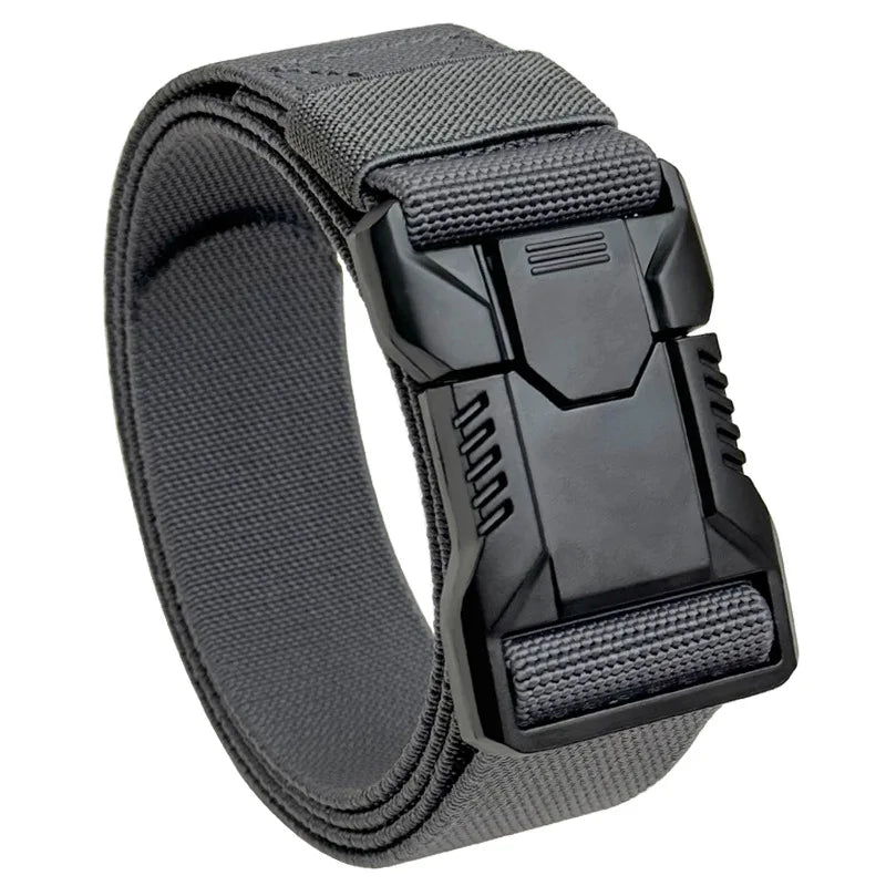Red Ears Plastic Buckle Tactical Belt Men'S Multifunctional Military Fan Canvas Belt Outdoor Faux Nylon Training Waist Belt