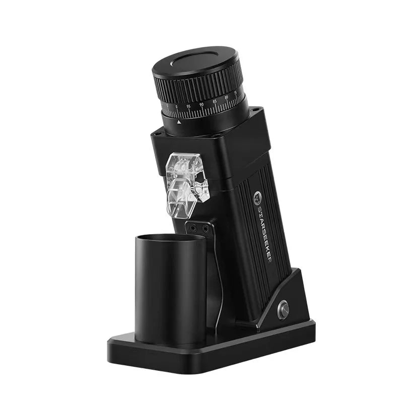 Explorer E55 Pro Electric Coffee Grinder - Household Espresso Small Titanium-Plated Conical Burr for Pour Over