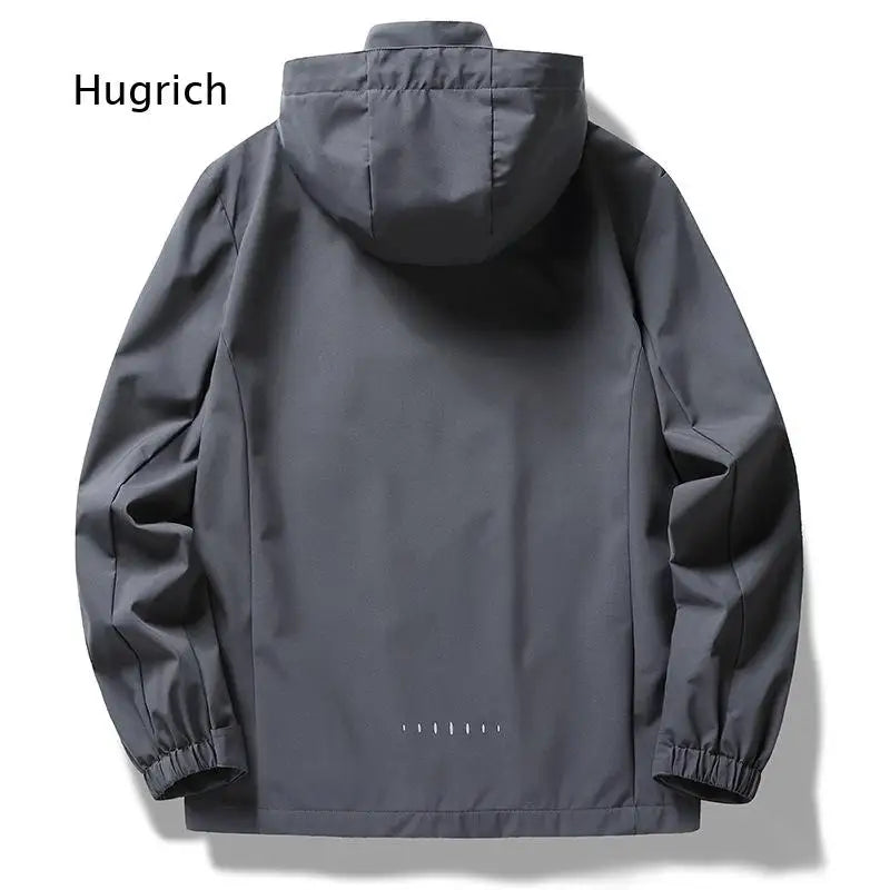 Couple Matching Hooded Jacket Stand Collar Thin Casual Outer Top For Men And Women Suitable For Spring Autumn Outdoor Travel An