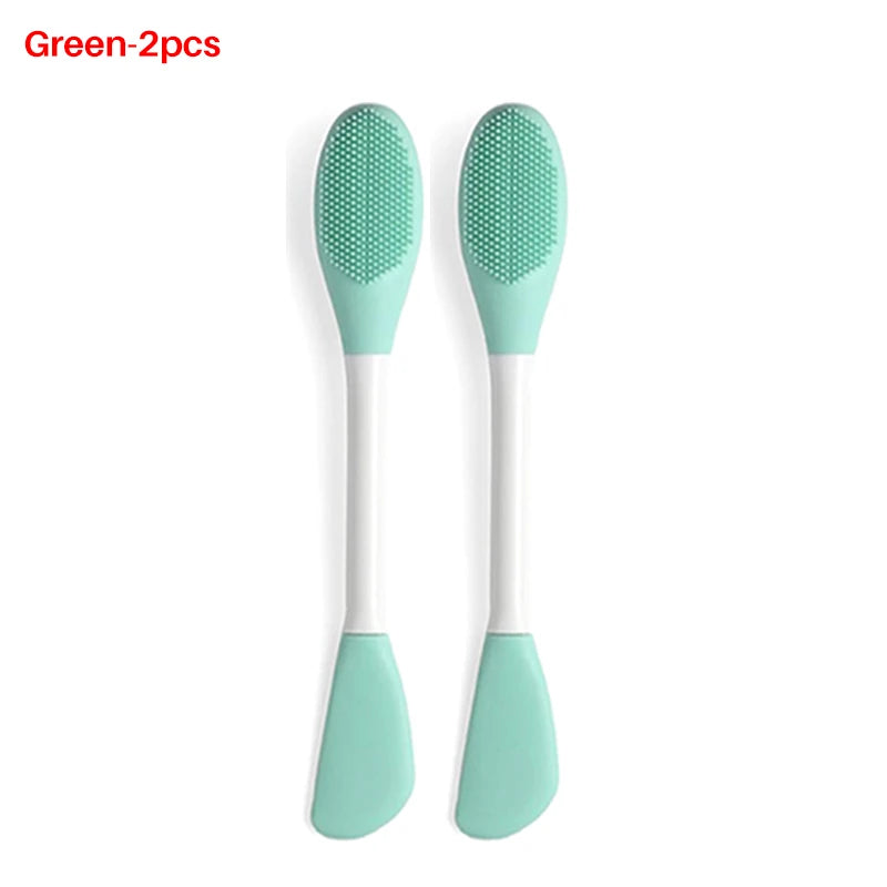 8/4/2pcs Face Brush Set Silicone Facial Mask Applicator Double-head Lotion Spatula Blackhead Face Lip Exfoliator Skin Care Tools
