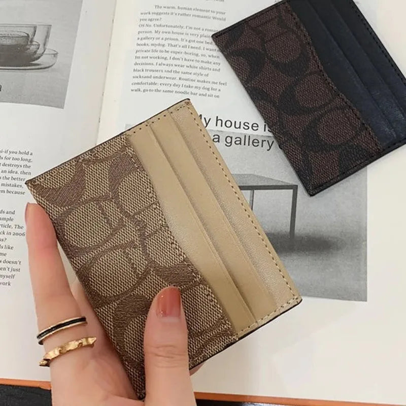 1pc RFID Blocking Card Holder, Slim & Luxury PU for Women, Multi-Slot for Cards & Cash, Compact Wallet, ID Holder, Gift Idea