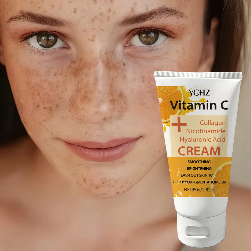 Vitamin C Niacinamide Dark Spot Brightening Cream |   Collagen and Niacinamide Face Cream - Whitening and Brightening Cream, Brightens Skin Tone, Evens Skin Tone, Suitable for Face and Body - 80g