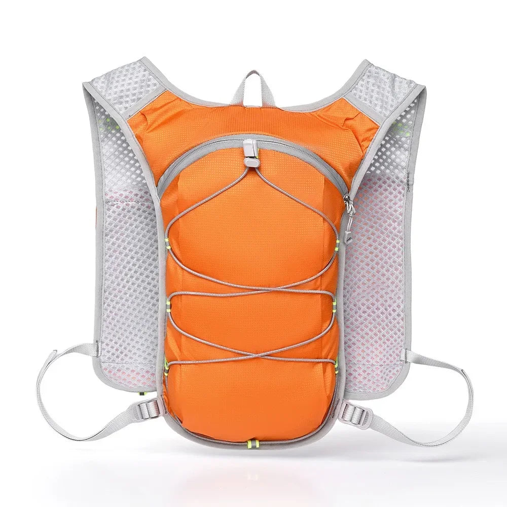 Waterproof Polyester Running Water Bottle Storage Vest Breathable With Phone Holder Marathon Hydrating Backpack Reflective
