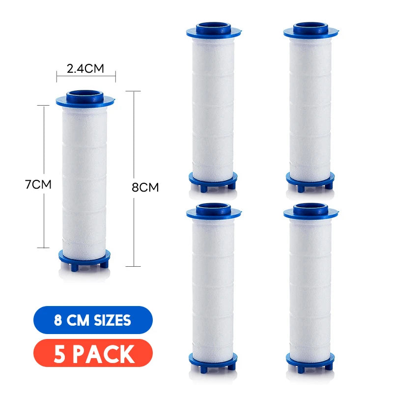 3/5/10 Pcs Shower Head Filter,Replacement Shower Head Cotton Filter Set Water Purification,Bathroom Accessories