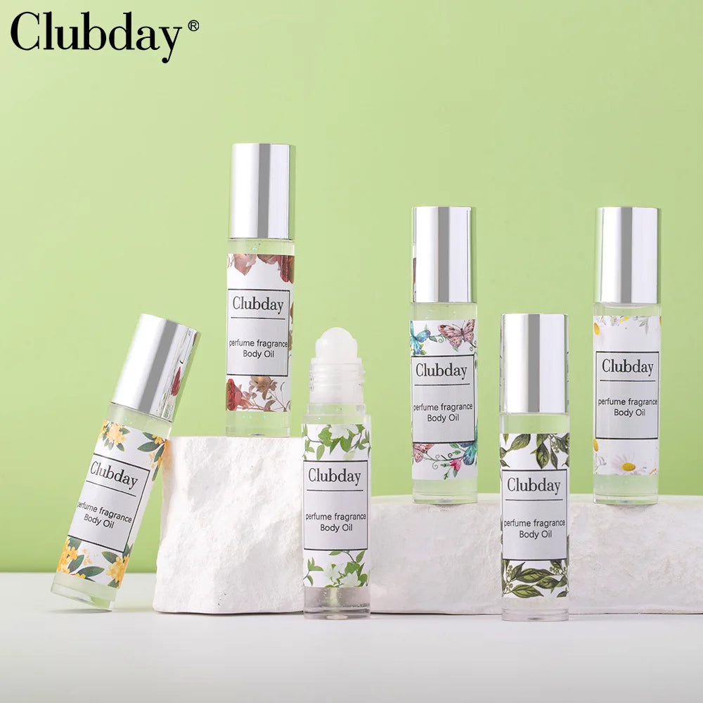 Portable Roll‑on Perfume Oil, Long‑last Fragrance Shimmer Body Highlight Essential Oil Daily Body Scent Makeup Cosmetics