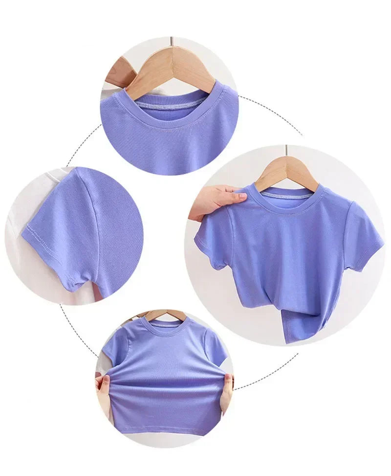 Kids’ Short-Sleeve Cotton-Blend T-Shirt