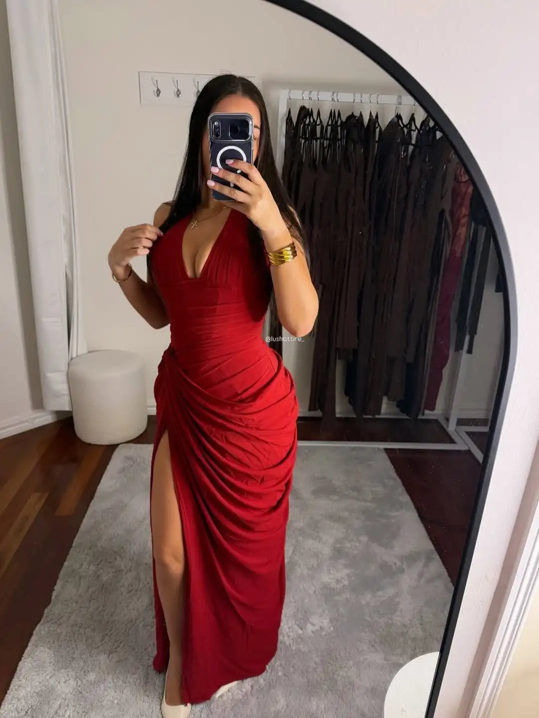 Sexy Solid Pleated Halter Women's Dress Fashion Sleeveless Backless Waist-cinching Split Maxi Dresses 2026 Summer Party Gowns