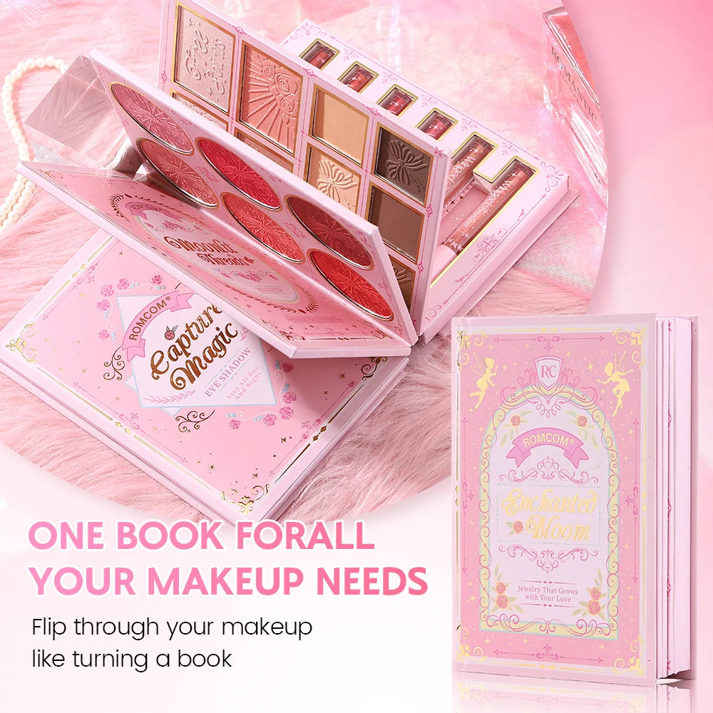 5 Layers All In One Makeup Book Palette,48 Eyeshadow+6 Blush+Contour Highlight Brow Pomade+6 Lipstick Full Face Makeup Kit