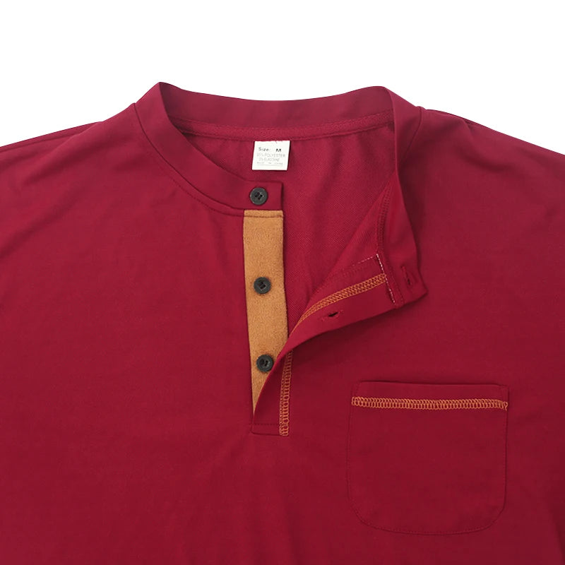 2024 Spring Summer Cross-Border European and American Men's Stand-Up Collar Casual Long-Sleeved Polo Shirt Men's Foreign Trade M
