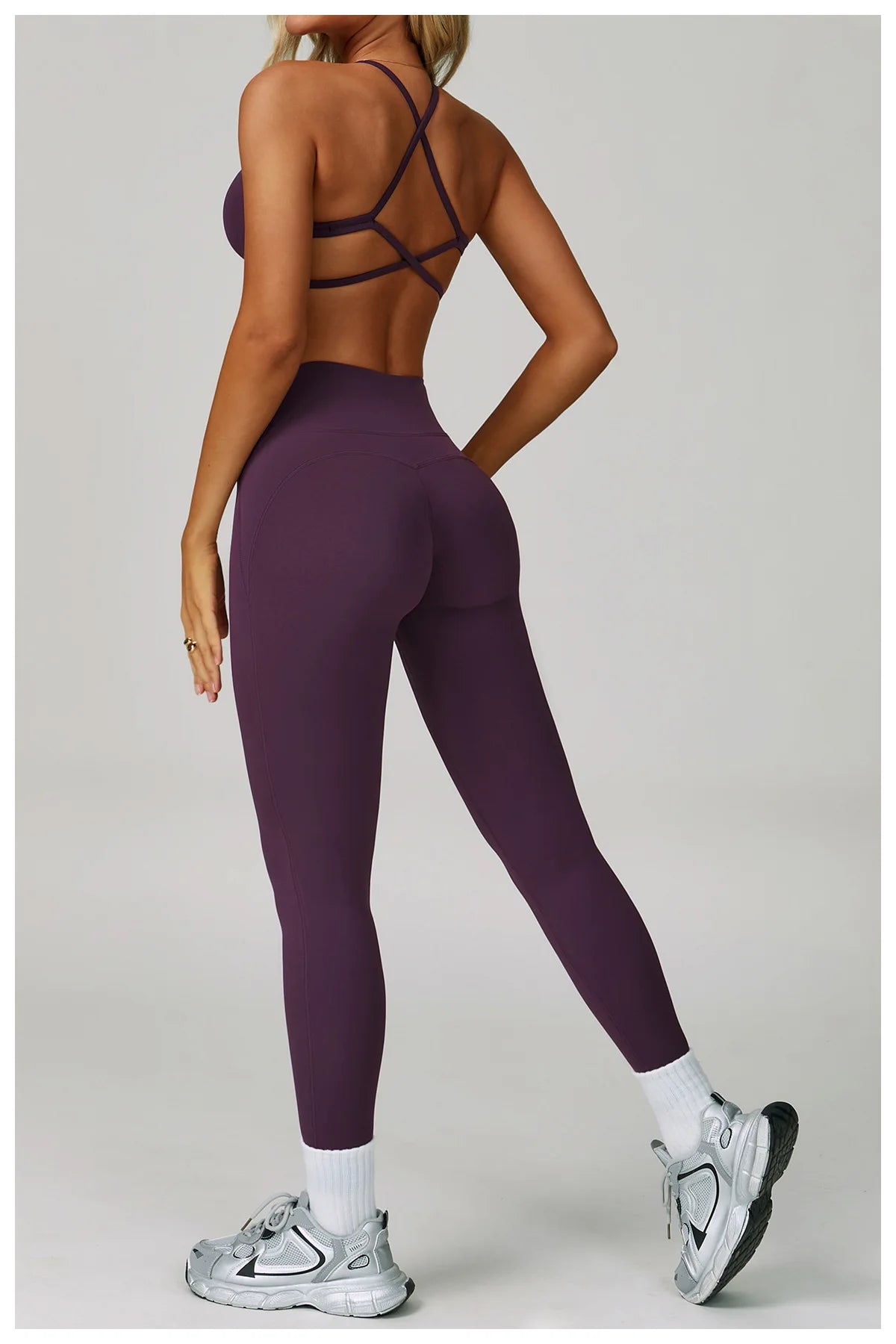 2Pcs Sets Women's Tracksuit Fitness Clothes Yoga Sets Sportswear Workout Bra High Waist Leggings Set Gym Clothing Sports Suits