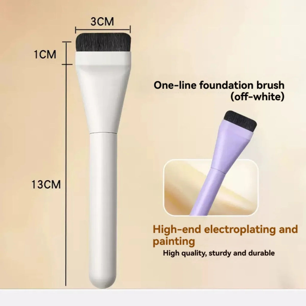 2PCS Makeup Brush Set - Foundation Brush & Dual-Ended Mask Brush for Flawless Skin Care & Makeup Application