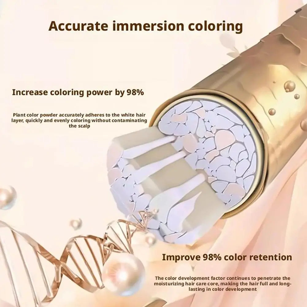 Botanical Hair Dye Cream Covering Gray Hair Natural Quick Dye Floral Single Hair Dye Agent Plants Do Not Damage Hair for Women