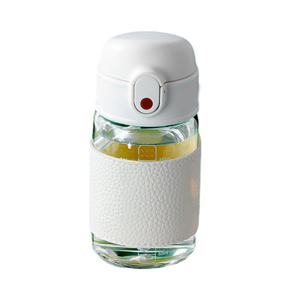 Portable Straw Glass Cup With Scale High Capacity Water Bottle For Boys Girls Leak-proof Wide Mouth For Outdoor Household