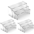 3/6/9Pcs Acrylic Display Stand Blind Box Storage Shelf U Shape Lightweight Cupcake Holder Dessert Display Jewelry Display Riser