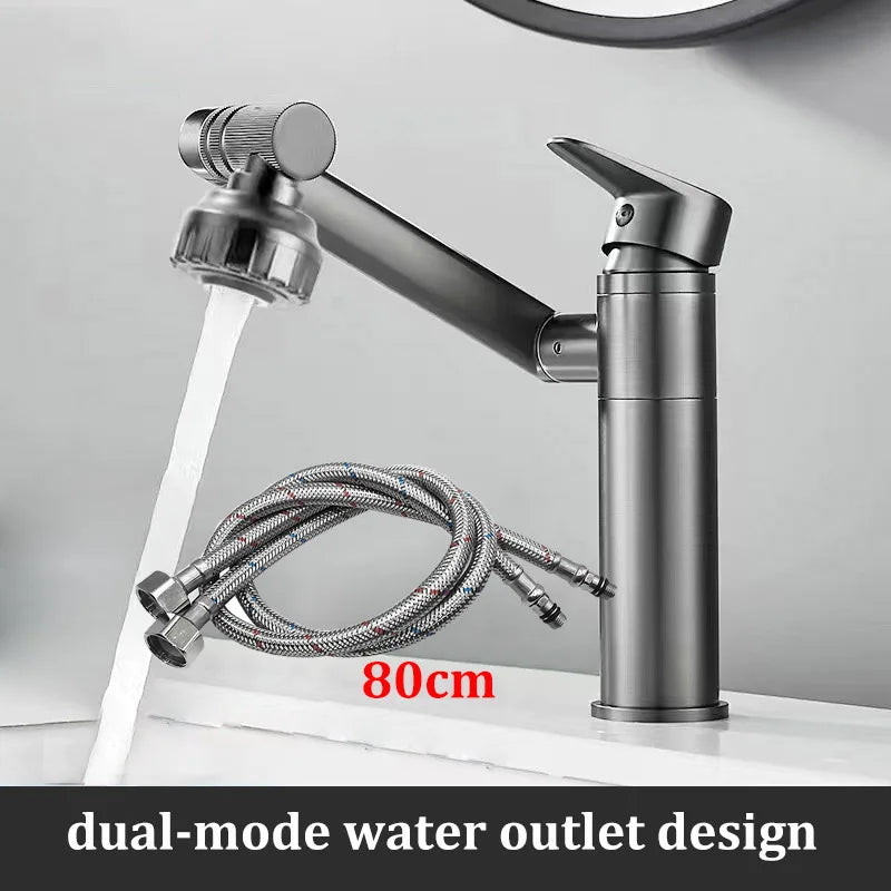 Stainless Steel Basin Faucet High Quality Universal Multifunctional Hot and Cold Dual-use Bathroom Wash Basin Faucet