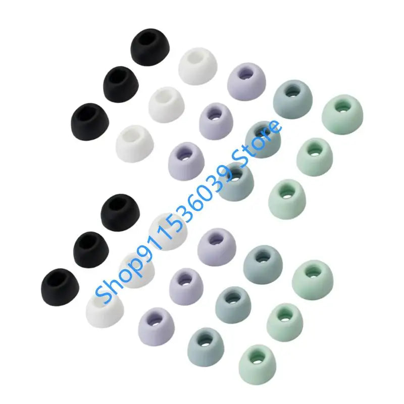6PCS Silicone Ear Tips for Xiaomi Redmi Buds 6 6Pro 5 5Pro 4 4Pro Earphone Eartips Ear Pads Caps Noise Cancelling Ear Plugs