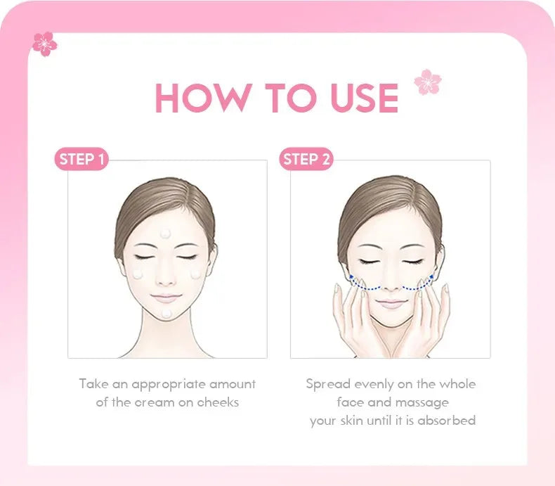 LAIKOU SAKURA Essence Face Cream Hyaluronic Acid Smoothing Moisturizer Whitening Nourishing Oil Control Brighten Skin Care Cream