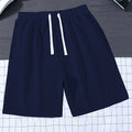 Men's Loose Fit Solid Color Casual Shorts Stylish Versatile Elastic Waist with Drawstring Suitable for Everyday Wear