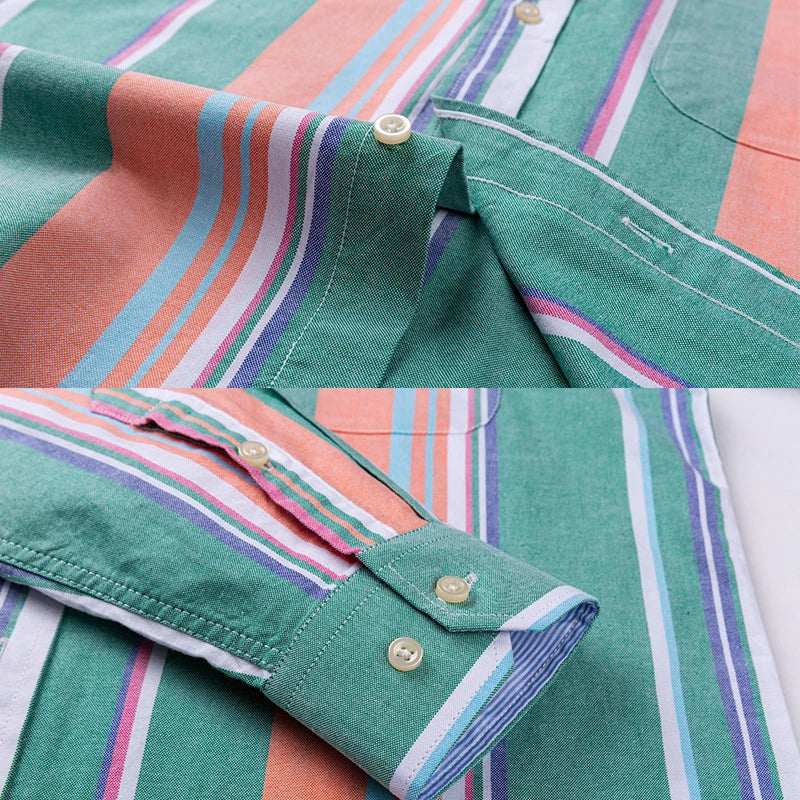 2024 Fashion Men Work Business Brand Shirt Mens Plaid Cotton Casual Dress Shirts Slim Fit Long Sleeve Button Down  Chemise Homme