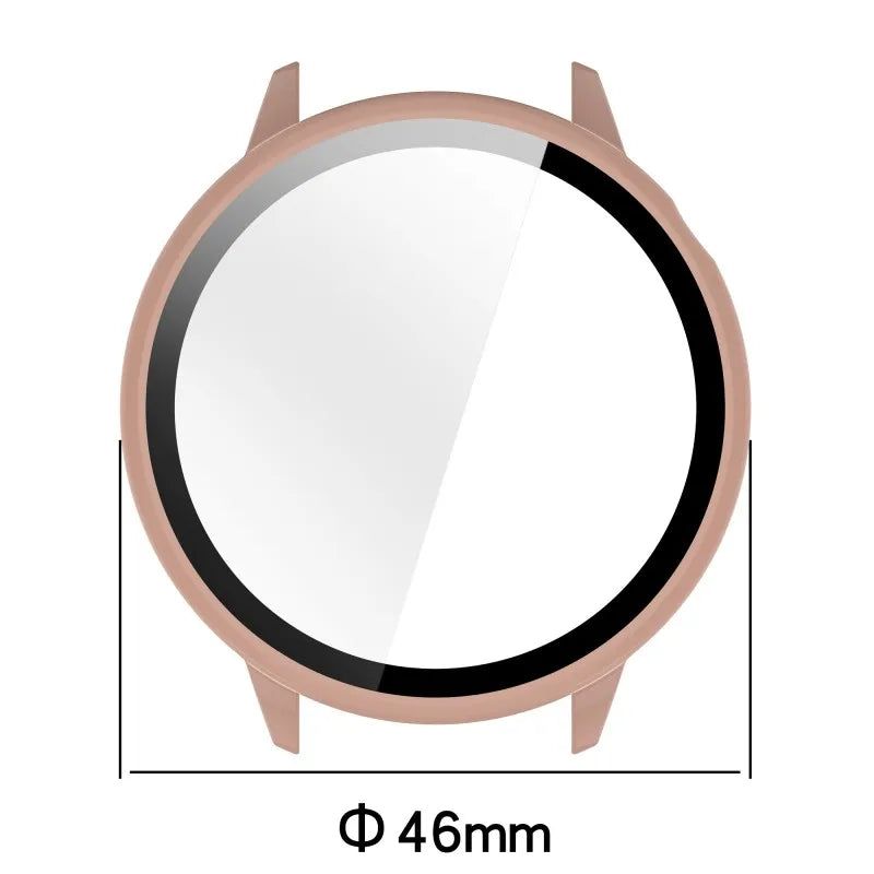 PC+Tempered Glass Case for Oneplus Watch 3 43MM Samrt Watch Bumper Protective Cover Protector for OPPO X2 Mini Shell Accessorie