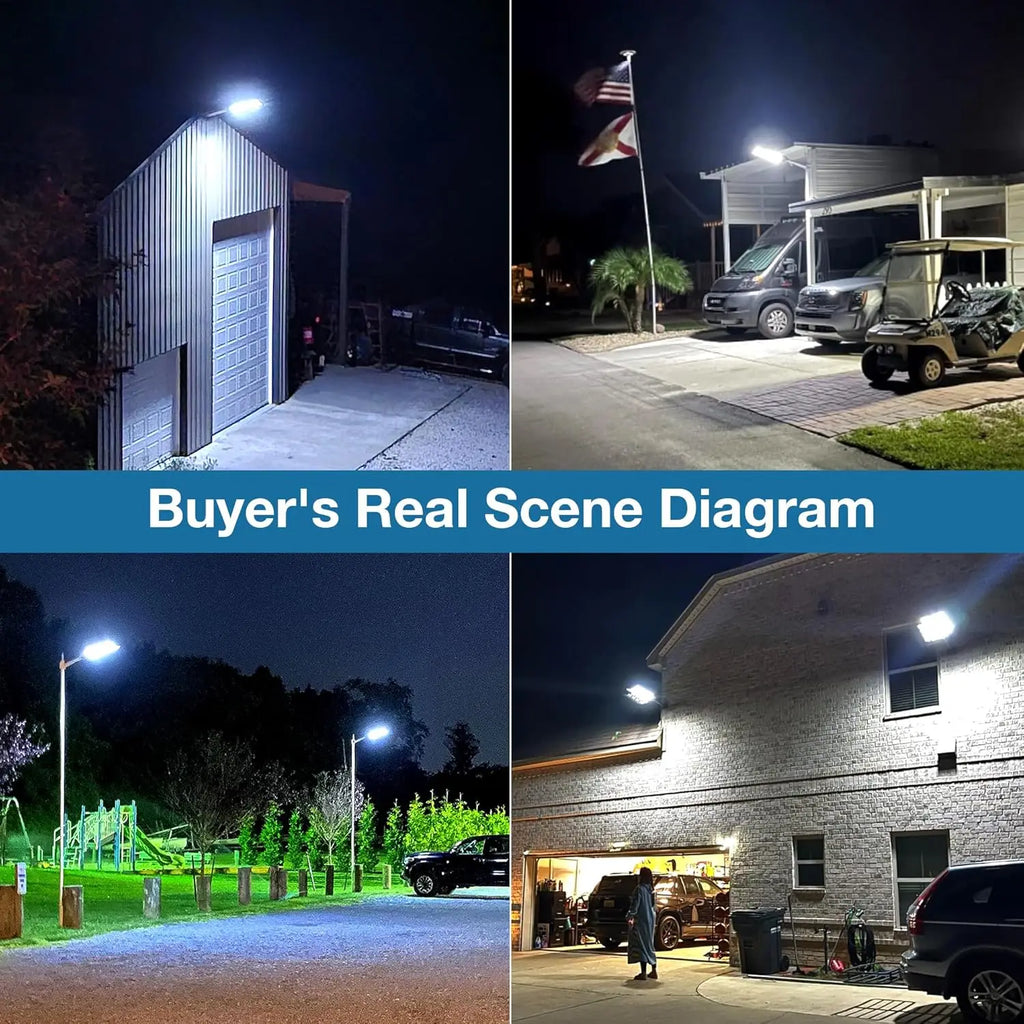 400W Solar Street Lights Outdoor-Solar Lights Outdoor Waterproof Motion Sensor,Solar Parking Lot Lights Commercial Dusk to Dawn