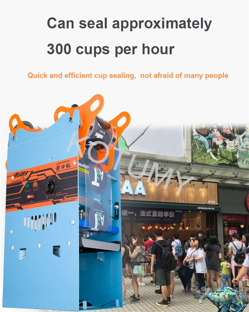 95MM Commercial Cup Sealing Machine Manual Pressure Sealing Machine Beverage Cup Sealer Milk Tea Seal Machine Boba Tea Machine
