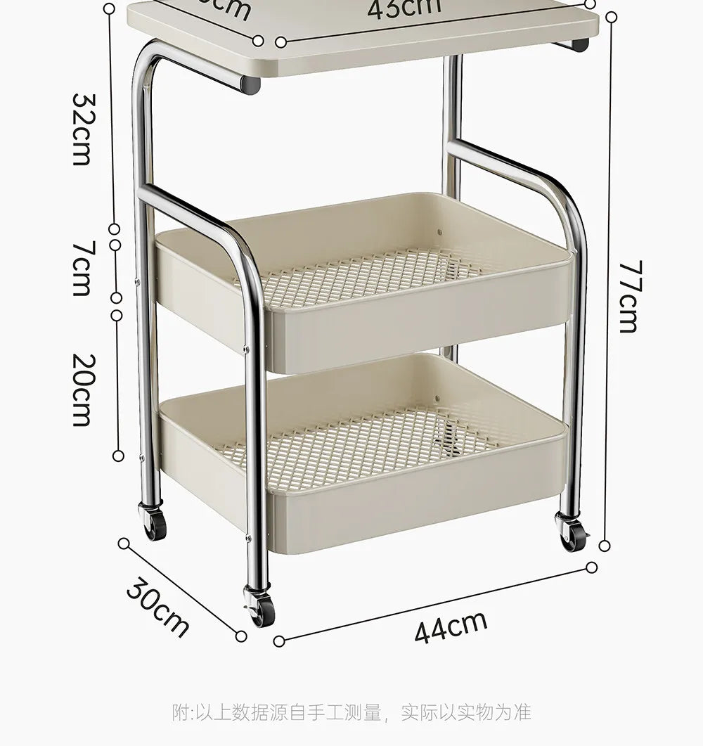 Kitchen Islands And Carts Trolley Rack Mobile Multi Functional Household Multi Layer Storage Organizer Cart Rack Shelf Furniture
