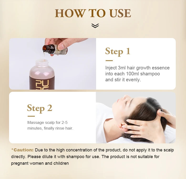 PURC Biotin and Ginger Hair Growth Oil Shampoo Conditioner Sets Hair Loss Treatment Thicker Fuller Stronger Hair Care Products
