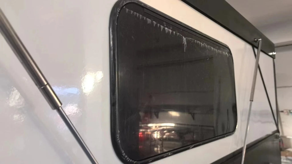 Stylish Comfort Pop Up Camper with Padded Mattresses and Privacy Screen Doors for Family Camping Custom